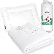 FAM' Home 4 Seasons Baby Duvet and Pillow Set, Cheeky Fox, Children's Duvet 100 x 135 cm and 40 x 60 cm Pillow, Oeko-Tex Standard 100 Certified, Anti-Allergy Option, Suitable for 70 x 140 cm Beds