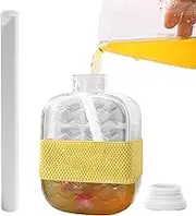 Cube Ice Mold | 500ml Ice Tray Drink Cup - Non Stick Hot Weather Supplies with Lid and Straw for Party Kitchen Picnic Camping Gathering