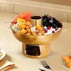 Stainless Steel Milk Tea Hotpot Kitchen Hotpot Household Dry Ice Fondue Pot