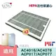HEPA活性碳濾心 適用 Philips飛利浦 AC4076 4016 P017 4147 FY3107清淨機濾網-3入組
