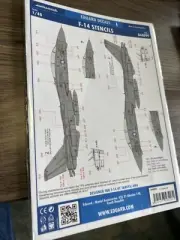 1/48 Eduard Decals #D48099 F-14 Tomcat Stencils