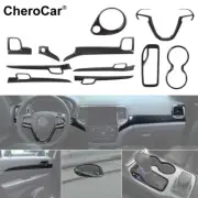 11X Dash Gear Door Handle Decor Cover Trim Shell Kit for Jeep Grand Cherokee 16+ (for: Jeep)