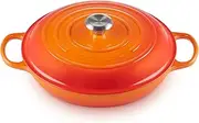 [Le Creuset] Signature Cast Iron Shallow Casserole, 30 cm, Volcanic