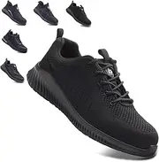 Blackrock Composite Safety Trainers S3L Water Resistant, Men Women Unisex Work & Utility Footwear, Puncture-Proof Toe Cap Shoes, Ultra-Lightweight, Metal-Free Midsole, Black, 4 UK