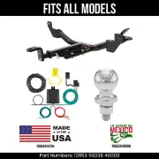 For 14-17 Buick Regal Trailer Hitch 4 Pin Wiring 2" Ball Fits All Curt 3.5K Tow