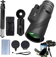 Monocular Telescope for Adults | Professional Monocular Scope with 80x Magnification - Compact Accessories for Travel Hiking Camping Outdoor Adventure