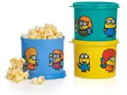 NEW Tupperware Minions Mini Canister Set of 3 Yellow green blue Free Ship