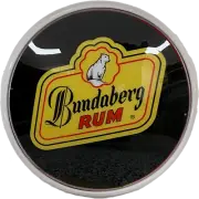Bundy Bundaberg Rum Bar Lighting Wall Sign Light Button White