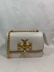BRAND NEW Tory Burch Cream Leather Eleanor Small Shoulder Bag