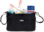 COSMOS Stroller Organizer Diaper Bag Stroller Accessories Pack with Drink Holders and Zipped Pockets for Baby Stroller Car Shopping Cart. Fits All Major Strollers.