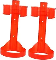 Fire Extinguisher Mount Bracket 2pcs Fire Extinguisher Holder Fire Extinguisher Wall Mount Hanger Fire Extinguisher Wall Support for School Office Supplies Red