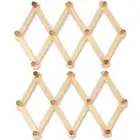 Fixed On Wall Fold Shelf Clothes Hanger Coat Hooks Hat Closet Hook Natural Wood