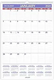 AT-A-GLANCE 2024 Wall Calendar, 15-1/2" x 22-3/4", Large, Monthly, Wirebound (PM32824)