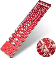 34 Thread Checker, Nut and Bolt Thread Checker, Bolt Size and Thread Gauge with 19 Standard and 15 Metric, 8 Drill Bit Gauge, Bolt and Nut Identifier Gauge Bolt Gauge Rectangular