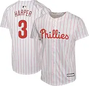 OuterStuff Bryce Harper Philadelphia Phillies MLB Kids 4-7 White Home Player Jersey