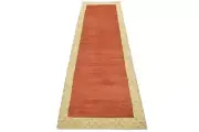 Gabbeh Lori Runner 3’4” x 9’8” Red Wool Contemporary Hand-Knotted Oriental Rug