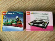 LEGO 40699 Retro Record Player and 40700 Winter Holiday Train GWP — New, Sealed
