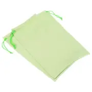 Ski Goggle Bag, 2 Pack Microfiber Snow Goggles Case Drawstring Pouch Green
