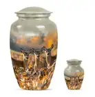 Eternal Devotion Deer Family Cremation Urn for Lasting Reminiscence
