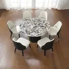 Round Wild Agate Stone Coffee Table Top Natural Agate Gemstone Modern Arts Top