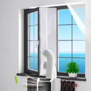400CM (157) Portable AC Window Vent Kit with 2 Zipper Doors Universal Casem