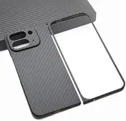 Compatible with Google Pixel 9 Pro Fold (2024) Luxury Carbon Fiber Case 1500D Ultra-Thin Aramid Fiber Folding Cover Foldable Phone Case for Pixel 9 Pro Fold (Black2)