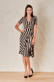 Flora Stripe Dress--LEI-T16FLOCAR