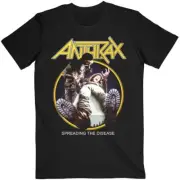Official Licensed ANTHRAX UNISEX T-SHIRT: SPREADING THE DISEASE TRACK LIST