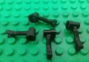 *NEW* Lego Black 1×3 Round Arm with Clip for Rare Robots Space Cars - 4 pieces