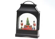 Raz Imports Nutcracker Lighted Water Lantern Christmas Decor Black Includes USB