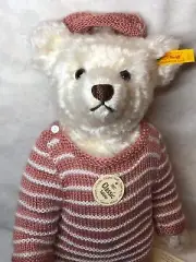 13” Steiff Mohair “Classic 1907 Teddy Bear Repro” Jointed Bear Sweater #Si