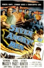 Seven Angry Men poster at top Dennis Weaver Raymond Massey Jef- Old Photo