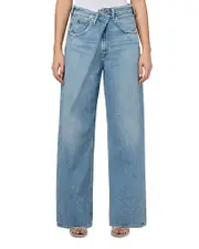 Agolde Vana Fold Wide Leg Jeans in Mantra