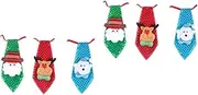 [SHERCHPRY] 6 Pcs Cute Appearance Christmas Ties Sequin Tie Decorative Items Kids Tie Ties for Kids Christmas Sequin Necktie Distinctive Style Hand Touch Fabric Decorations Child Sequins