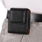 New Luxury Leather Belt Loop Holster Packet Case For Samsung Z Flip3 Flip4 5 6