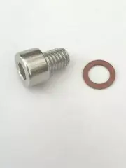 Allen Key Head Stainless Steel Vespa T5 Rally PX Oil Filler Level Plug & Fibr...