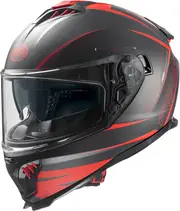 Premier Typhoon FR, full face helmet , color: Matt Black/Red , size: M