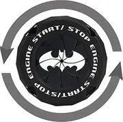 Push Start Button Cover | Rotary Press Car Engine Start Stop Button Cover | Decorative Carr Ignition Button Cover | Engine Push-to Start Accessories for Various Models