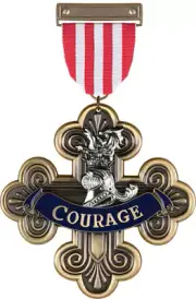 IKON DESIGN STUDIO COURAGE MEDAL THE WIZARD OF OZ PROP REPLICA 1:1 LIFESIZE