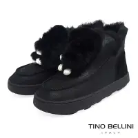 在飛比找Yahoo奇摩購物中心優惠-Tino Bellini俏皮毛毛玩偶厚底雪靴_黑