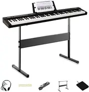 Maestro MK-88 Beginner 88-Key Digital Piano - Touch Sensitive Full-Sized Keyboard W/Bluetooth, Usb & Mp3 Player