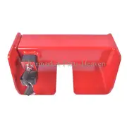 Heavy Duty Cargo Door Lock for Semi Trucks Containers Keyed Security Lock Red
