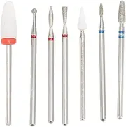 Portable Nail Drill Bits Professional Kit Manicure Pedicure Tools for Shape Clean Smoothing