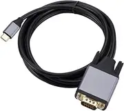 Suesacy Type C to VGA Cable USB 3.1 to VGA Adapter 10Gbps HD Screen Cord for PC Laptop Monitor Parts Accessories 1 Piece