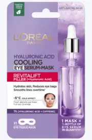 Loreal Revitalift Filler Hyaluronic Acid & Caffeine Cooling Eye Serum-Mask 11g