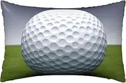 Satin Pillowcase for Hair and Skin Silk Pillow Cases Queen Size Satin Pillow Cover 20x30 Inches Golf Ball Pillowcases with Zipper Cooling Pillow Cases Gifts for Women Men