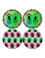 [Maxwell & Williams] Wicked Magical Ceramic Coaster 10cm Set of 4 Positively Perfect Gift Boxed in Pink