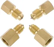 PAMINGONO 2 Pairs Car Tank Connector Durable Air Conditioning Fittings for Efficient Refrigeration System Use User Friendly Quick Connect Design for Easy Installation