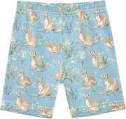 [Caihoyu] Girls Summer Shorts Tight Cotton Active Sports Shorts Swimsuit Under Skirt, Multicolor06, 10 Years