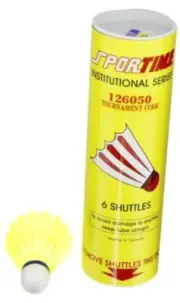 Sportime Badminton Shuttlecocks - Tournament Yeller - Pack of 6 - 006737